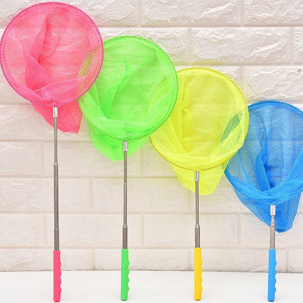 5 Pcs Fishing Net Telescopic Rod Fishing Nets Outdoor Butterflies Catching Net