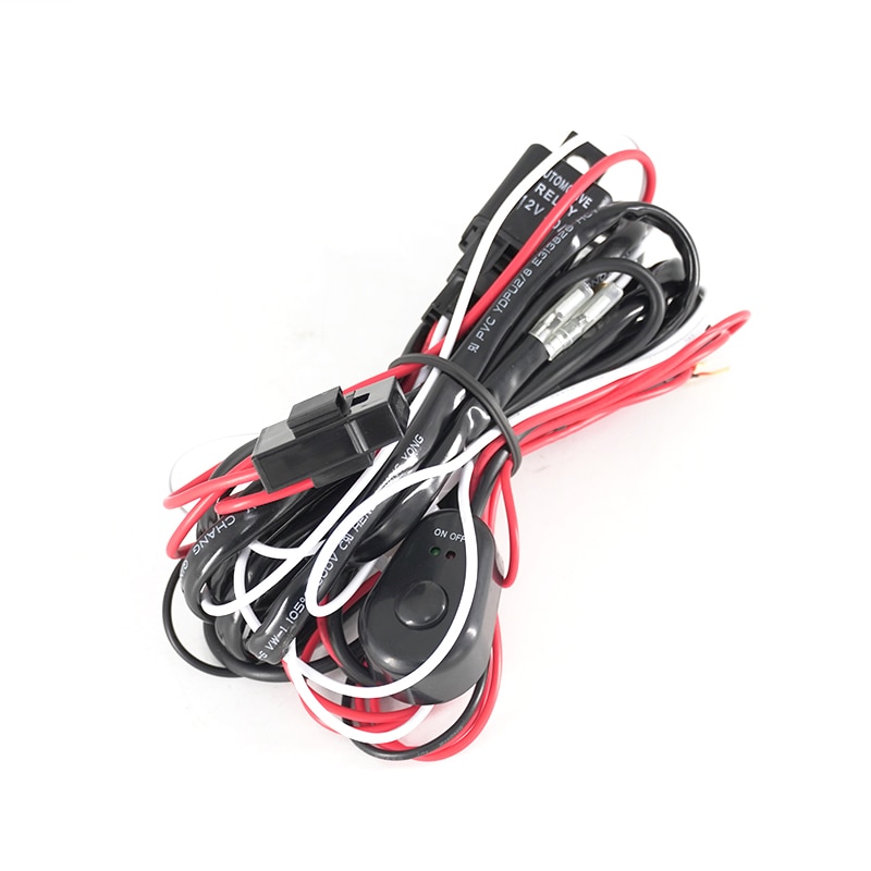 12V 40A Roof spotlight wiring harness Led Light Bar Cable On Off Road Light Wiring Harness