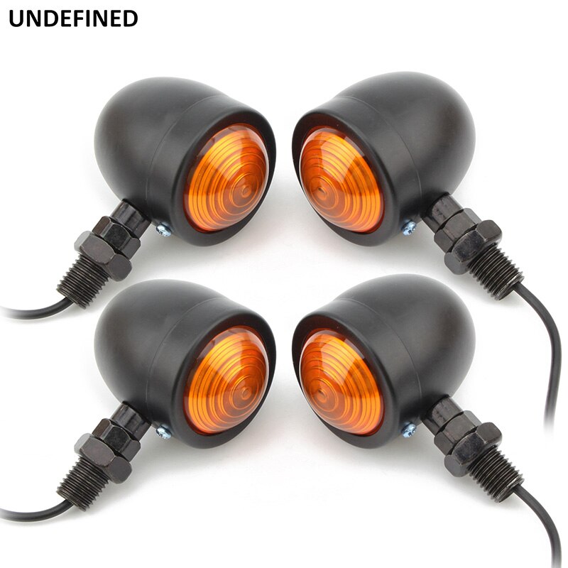 Motorcycle 10mm Turn Signals Indicator Lights Blinker Lamp For Harley Honda Yamaha Kawasaki Suzuki Aprilla ATV Dirt Bike Bobber: 4PCS