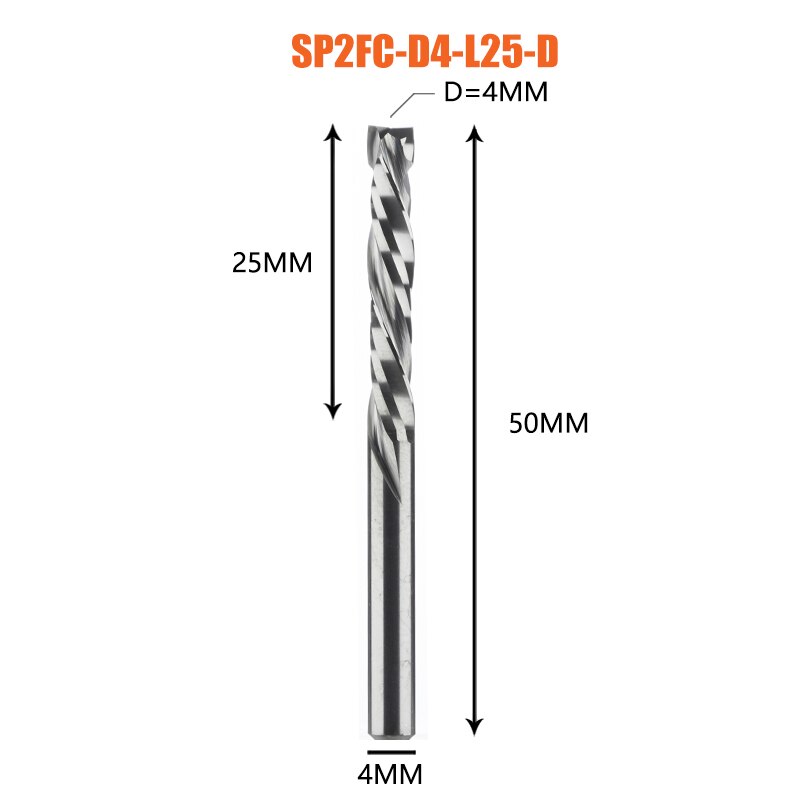 Fresa de compresión para carpintería, corte hacia arriba y hacia abajo, dos flautas, herramienta de fresado de carburo en espiral, enrutador, brocas de corte de fresa de madera: 32 mm
