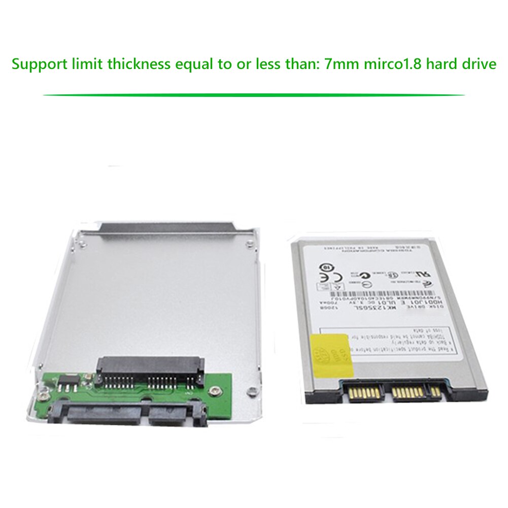 Frosted Hard Disk Drive Case USATA Micro 1.8 inch SSD to 2.5 inch SSD Enclosure Box SSD 2.5 inch SATA Adapter