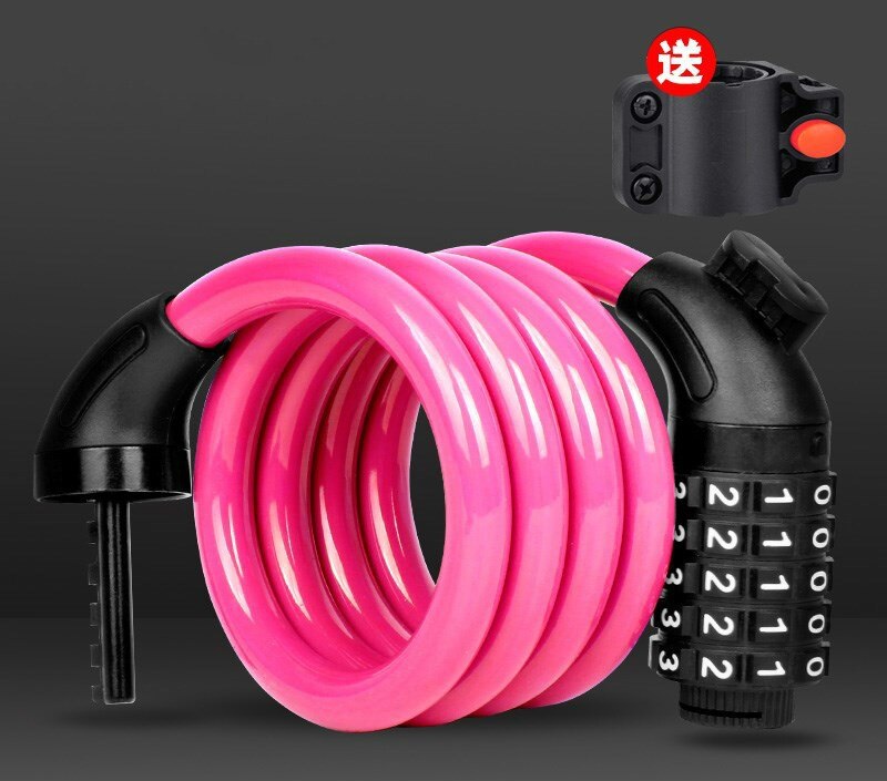 GMOTOD Motorcycle electric bicycle cable lock helmet anti-theft steel wire general password anti-theft lock