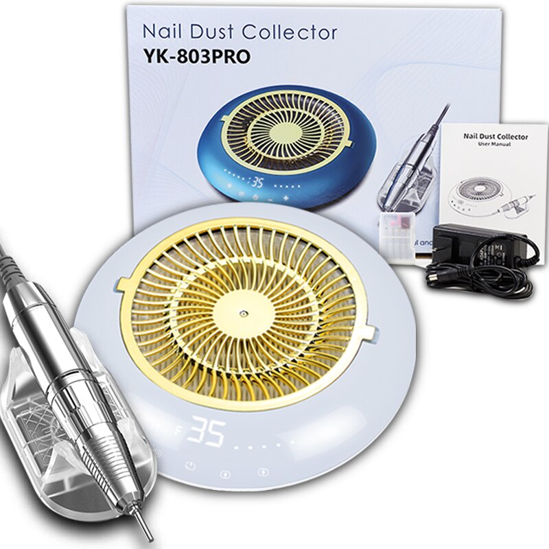 Nowy 2w1 35000 obr/min wiertarka robić paznokci maszyna z silne ssanie odpylacz robić paznokci niski poziom hałasu robić paznokci odkurzacz maszyna robić manicure