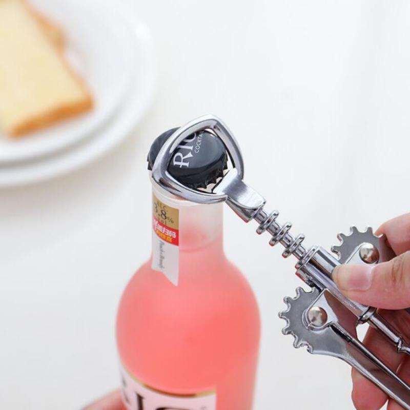 Kitchen Tools Beer Bottle Opener Gadget Wine Accessories Metal Wine Corkscrew Waiter Bottle Beer Cap Ope Wing Style Corkscrew
