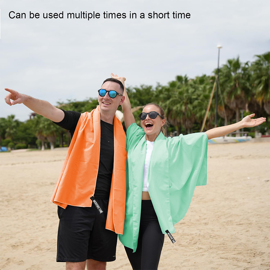 Toalha de viagem ultra-absorvente ultra-compacta, macia e leve, toalha esportiva para piscina, academia, caminhadas, mochila, ioga, 1 pc