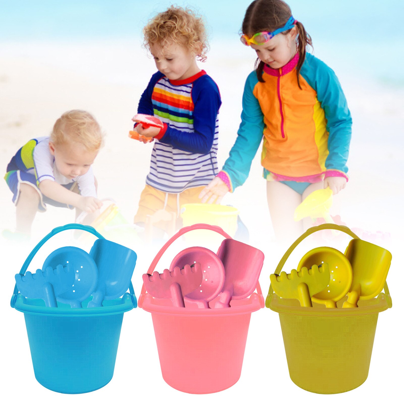 Strand Zand Emmer Schop Strand Speelgoed Kids Outdoor Graven Zand Schop Play Zand Tool Set Spelen Schoppen Speelhuis Speelgoed zomer