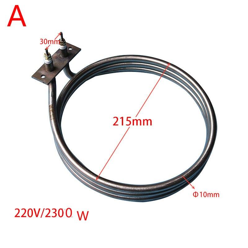 Round heating element fan oven element round heating element stainless steel heating tube single end 220v