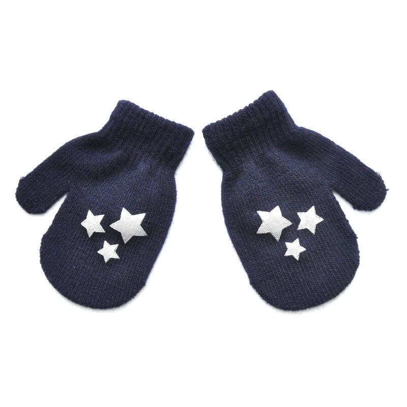 Kids Gloves Winter Children's Warm Anti-catch Mittens Baby Offset Cute Full Fingers Gloves For Boy Girl 0-4T Baby Gloves: 3