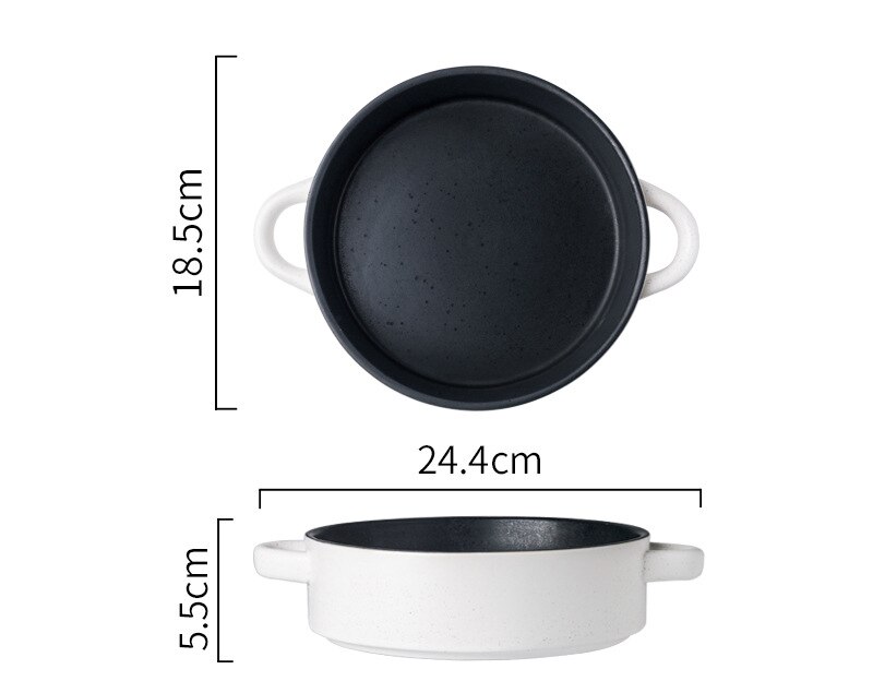 Moderne Stijl Porselein Melk Koken Pot Non-stick Soeppan Met Deksel Verse Kom Instant Noodle Kom Opbergdoos universele LA201: Dark Gray