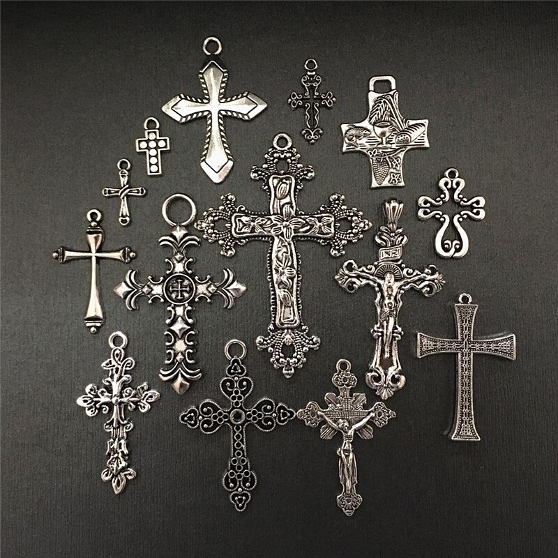 Cross Bedels Hangers Diy Sieraden Bevindingen Accessoires Meer Stijlen Kan Geplukt 14 Stks/partij ZAS1021