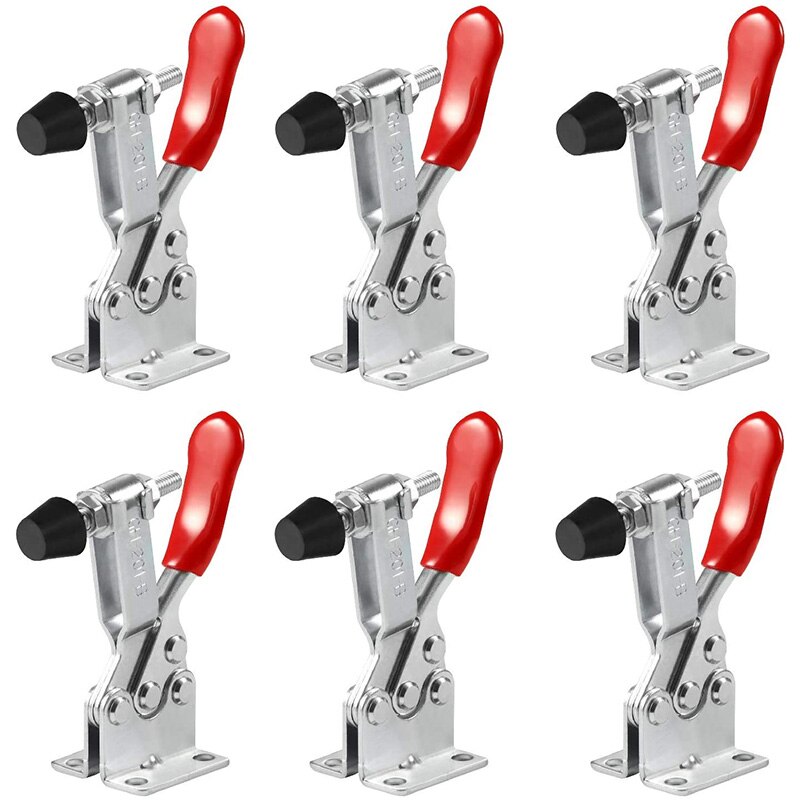 Hand Tool Toggle Latch Clamp,Horizontal Clamp Horizontal Quick Release Toggle Clamp (6 PCS 201B)