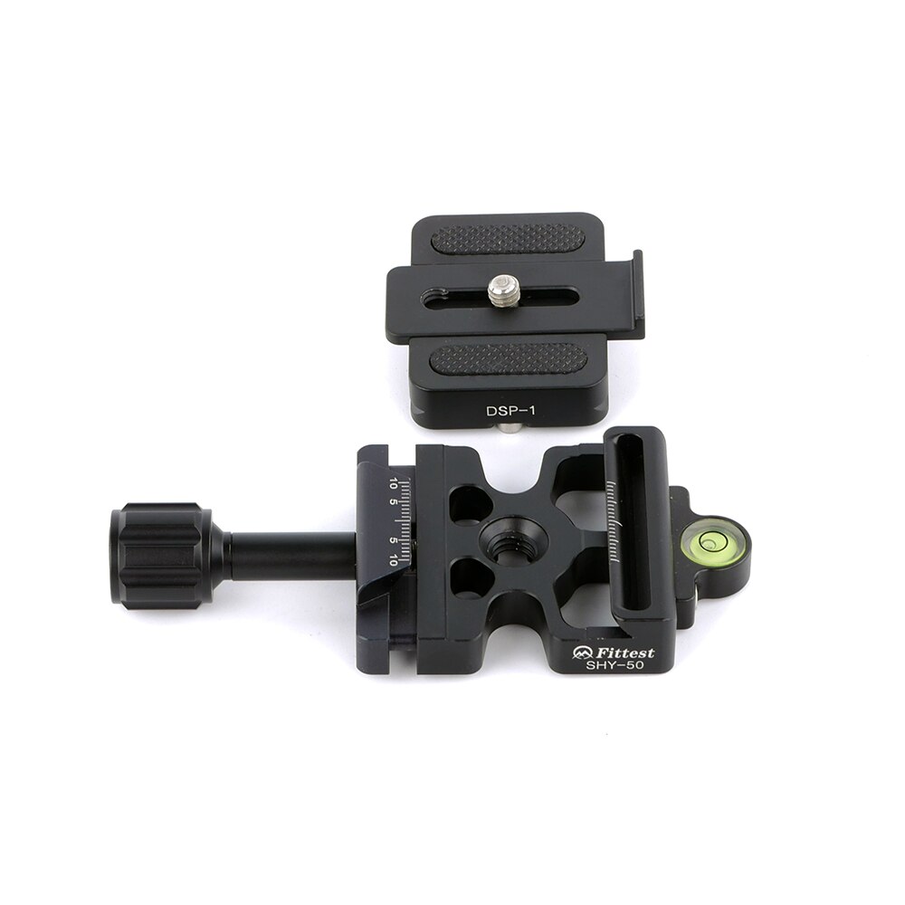 3in1 Clamp Compatible with Arca Swiss Manfrotto 200pl-14 410pl-14 Quick Release Plate Tripod Head Mount Adapter: Clamp w DSP-1