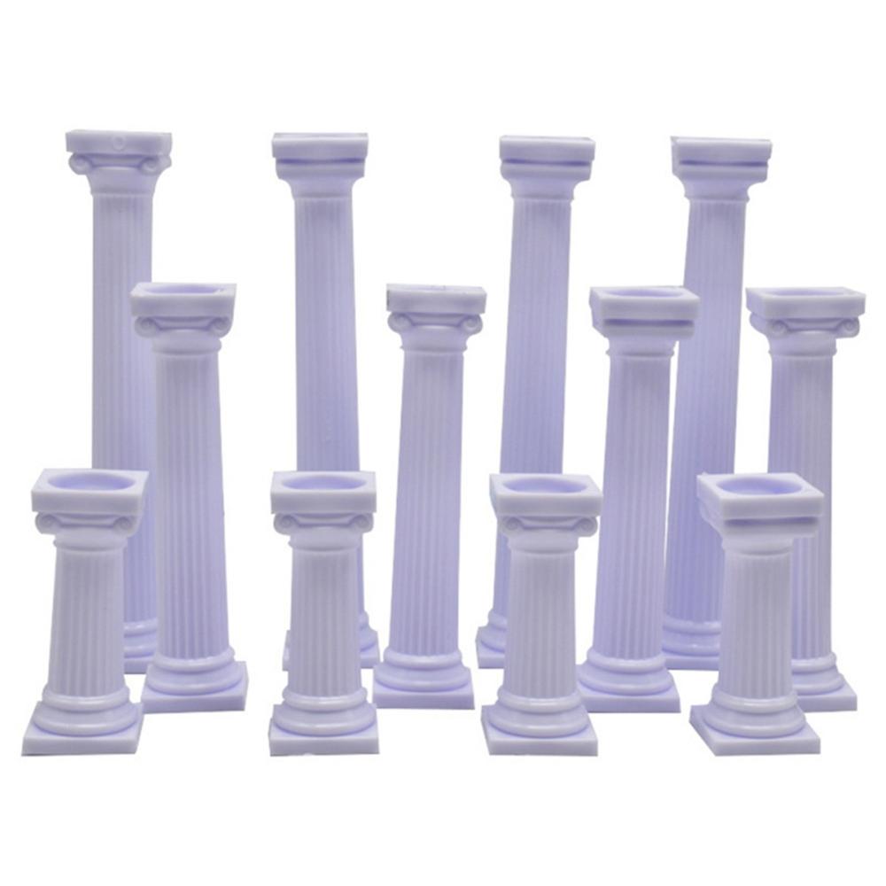 4PCS White Roman Pillars Wedding Cake stand fondant cake tools Support Mold Valentine's Day Wedding Cake Decoration tools