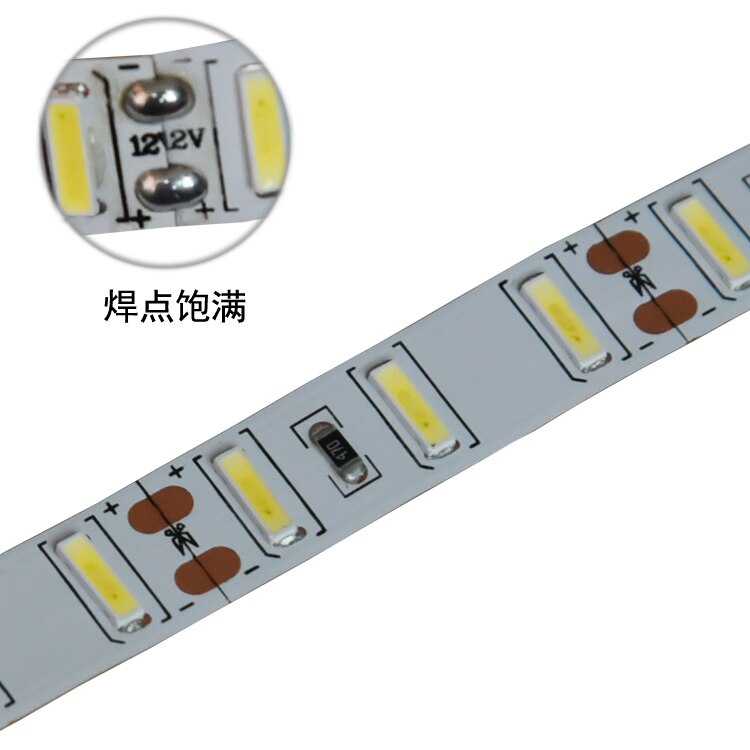 7020 DC12V waterdicht/niet-waterdichte 90 leds/m 5 M/roll Koud wit flexibele LED strip