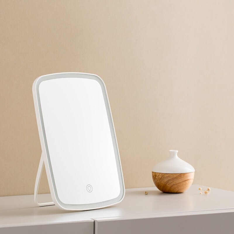 Led Light Mirror Jordan judy Intelligent Makeup Mirrors Portable Rechargeable Desktop Touch-Screen Mirror