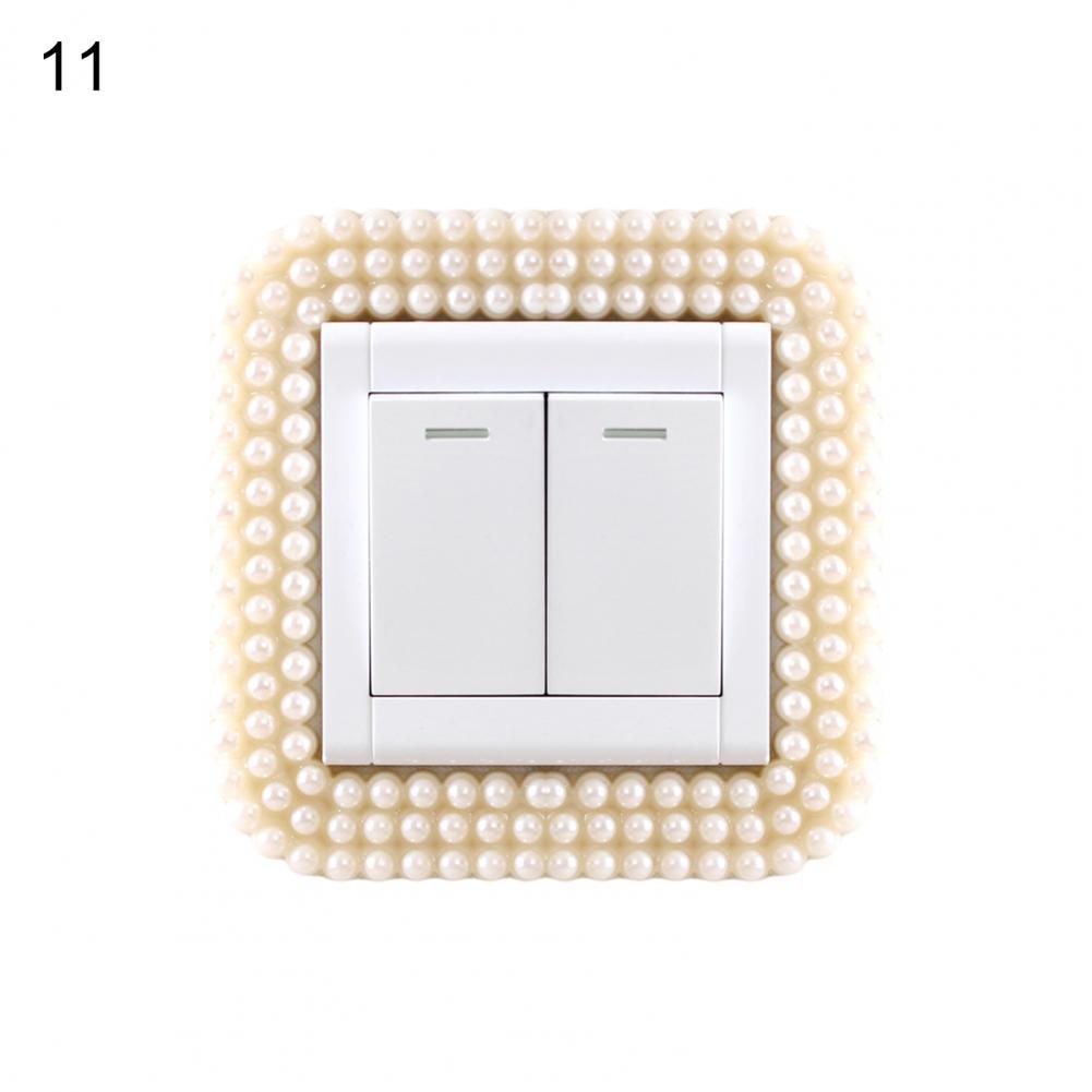 Autocollant de commutateur de Style européen, sans poinçon, en plastique, pour prise murale, pour maison: 11