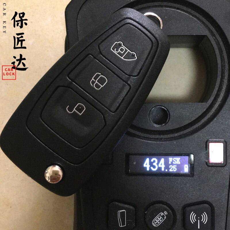 Baojiangdd bilnyckel passform för ford tourne transit /transit anpassad fjärrnyckel fob  gk2t-15 k 601- ab 434 mhz 49 chip  gk2t