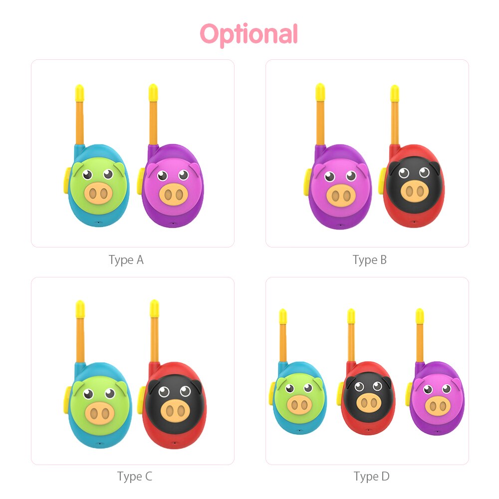 Kids Twee Way Radio Walkie Talkies Voor Kids Varken Interphone Ouder-kind Interactief Speelgoed Walky Talky Speelgoed Indoor Outdoor activiteit