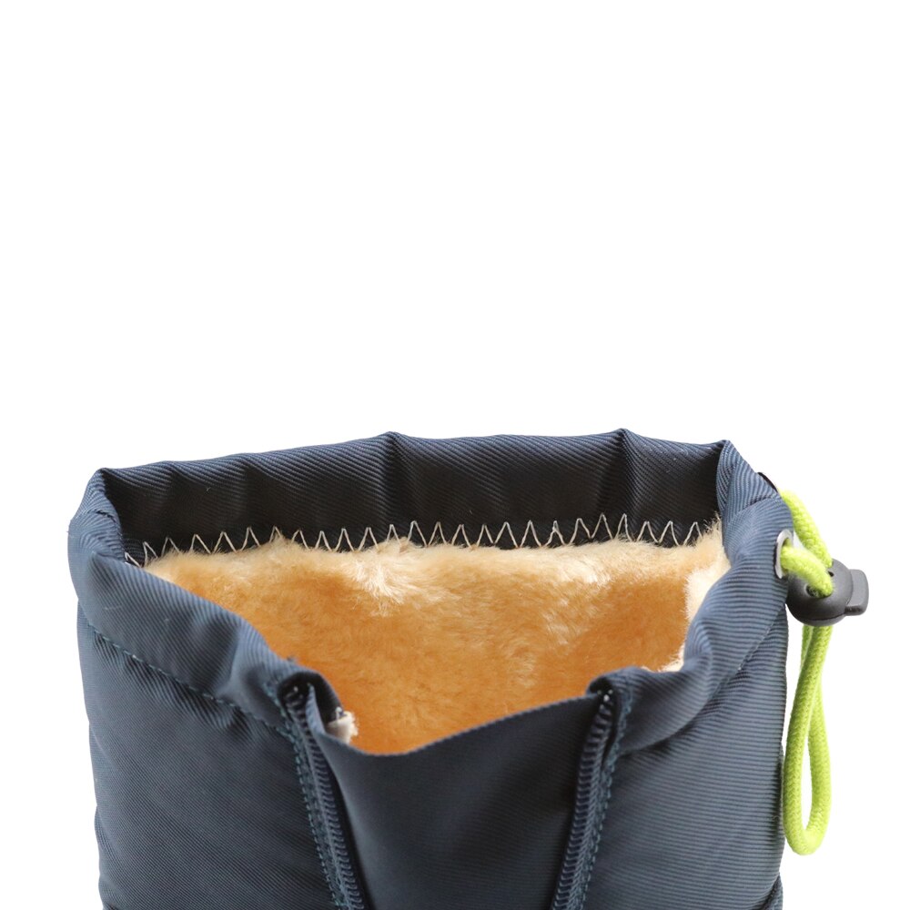 APAKOWA Winter Boys Snow Boots Children&#39;s Shoes Waterproof Mid-Calf Winter Warm Plush Boots for Boys EU 27-32