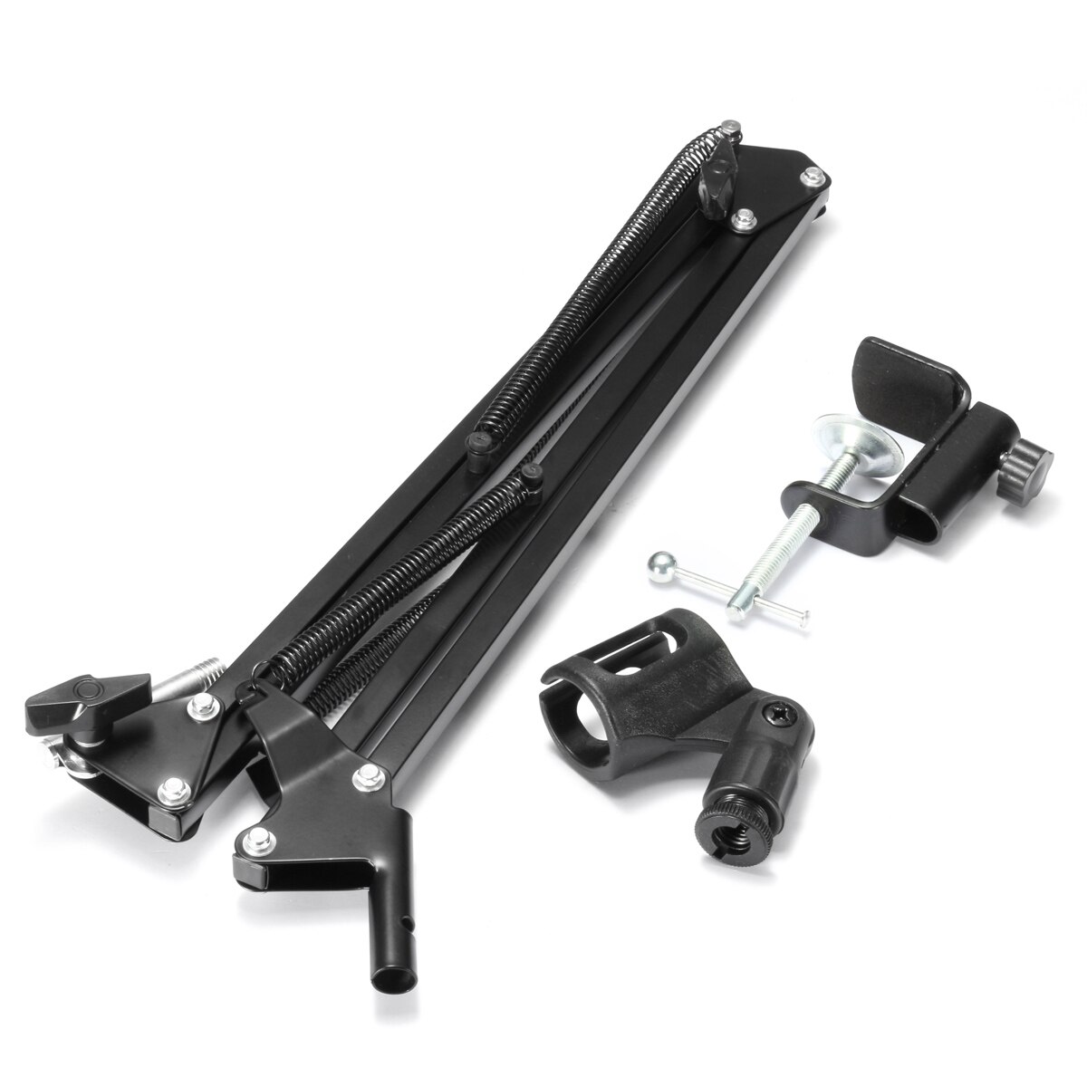 LEORY Adjustable Recording Microphone Stand Holder Clip Mic Suspension Boom Table Bracket With Shock Mount