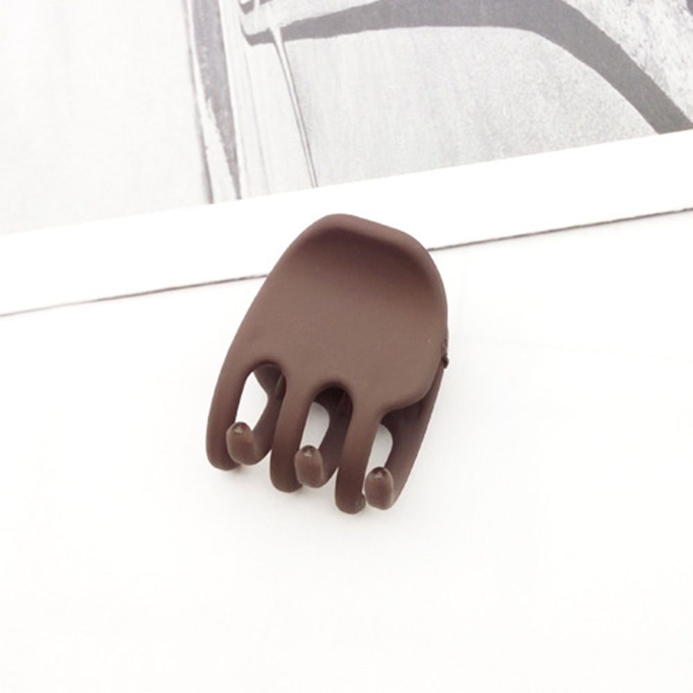 Mini Haar Klauw Clips Voor Meisjes En Vrouwen, kleine Haar Clips Pins Klemmen Non Slip Tiny Plastic Jaw Clips Haarspeld: Brown