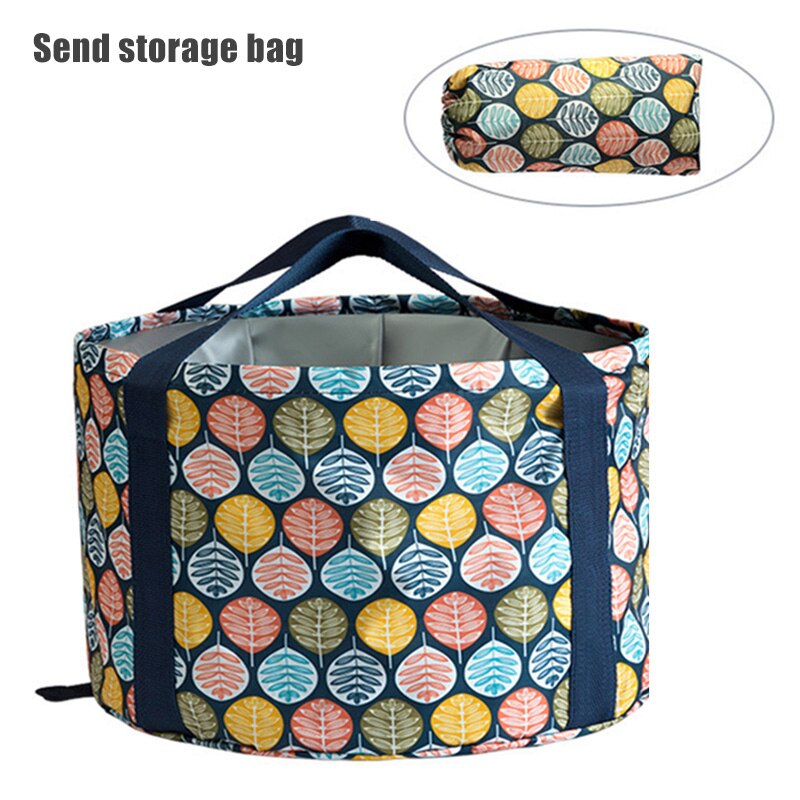 Seau pliable portable de voyage grande capacité seau pliable multifonction pour l'extérieur et la maison: Feuille