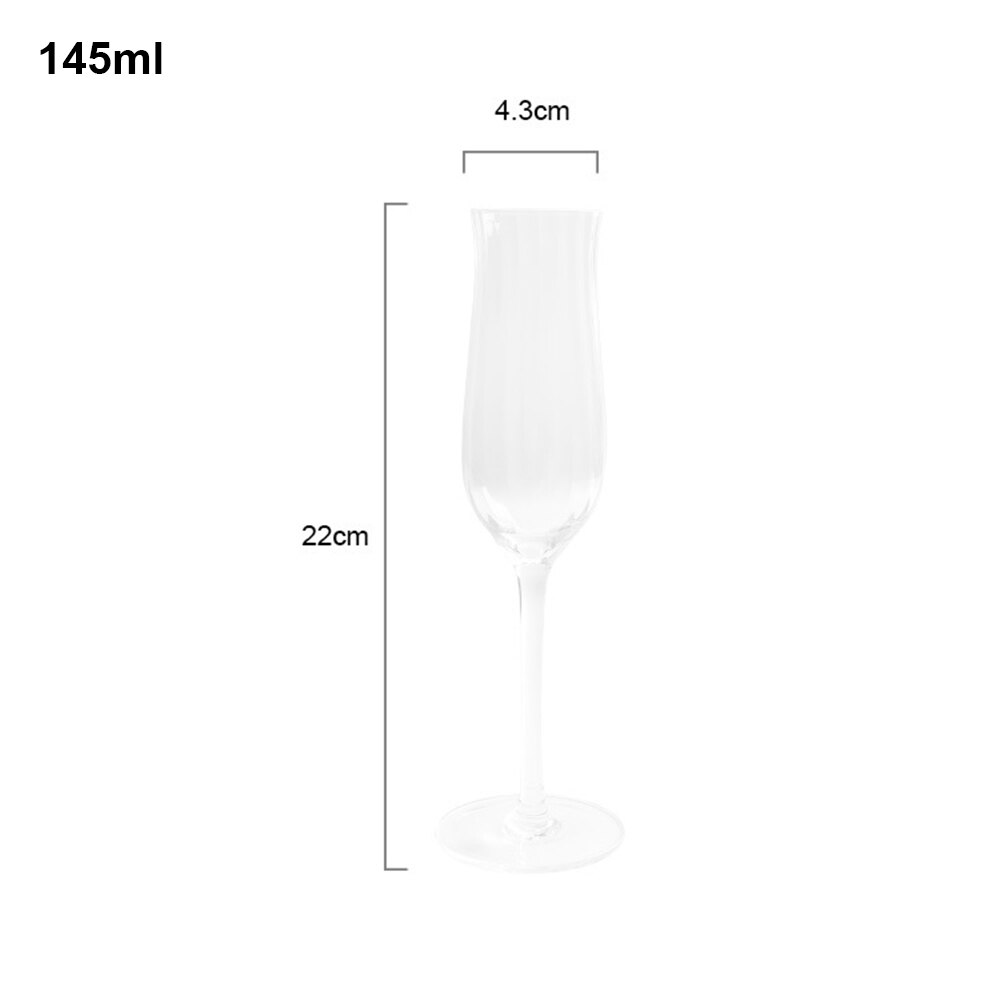 2PCS/Set Tulip Shape Lead-Free Crystal Glass Goblet Rib 150-400ml Red Wine Cocktail Whiskey Champagne Glass Wine cup: E