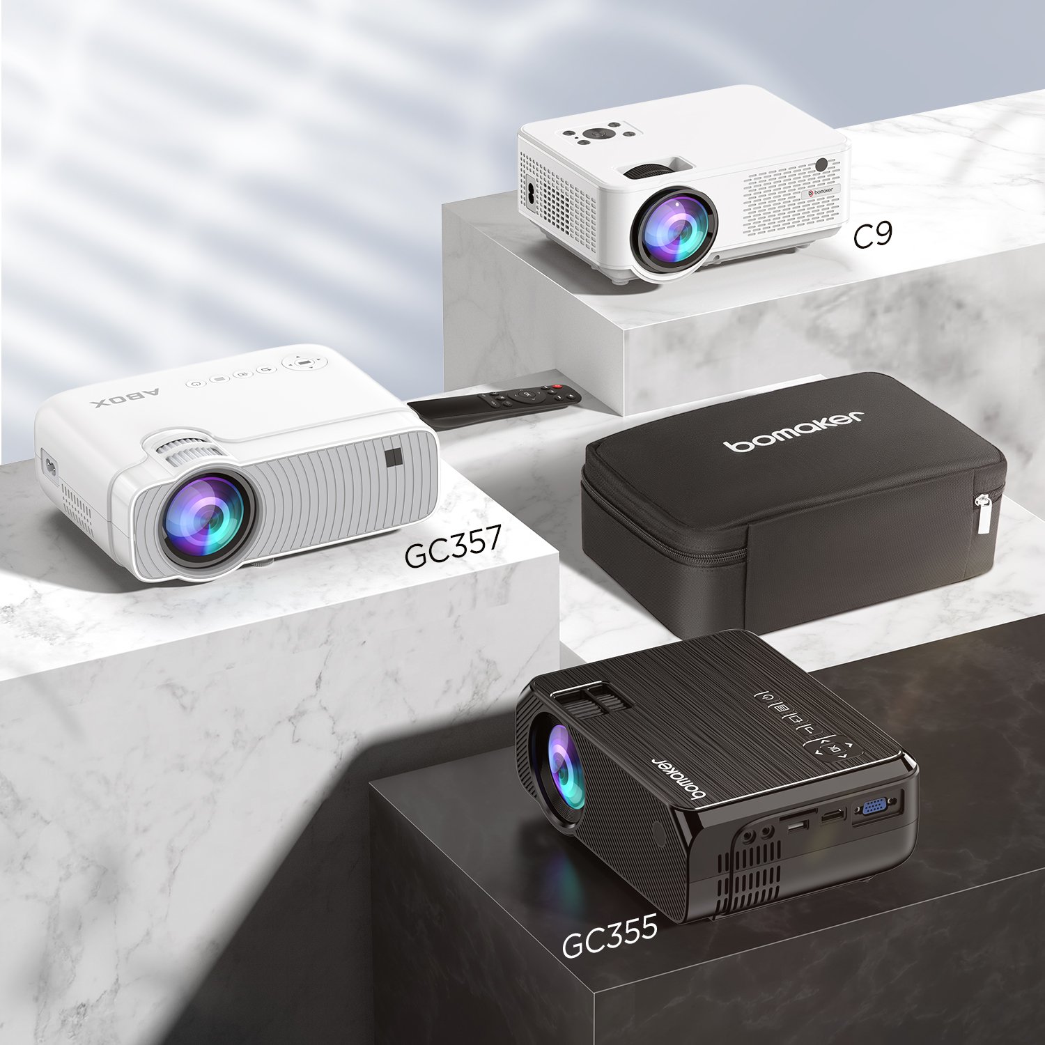 BOMAKER Portable Mini Projector Bag for GC357, GC355