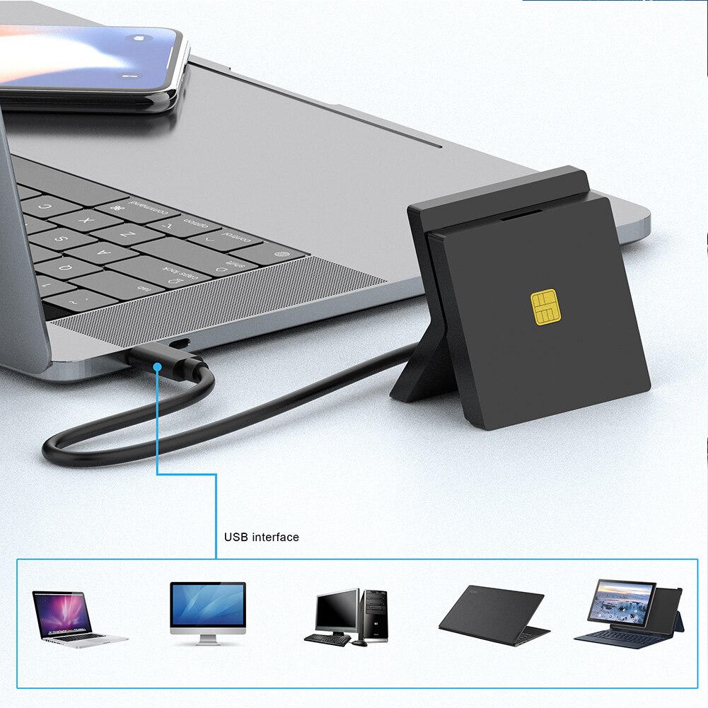 thumbnail image 2 of CAC Smart Card Reader,DOD Military USB Common Access Card Adapter Fit For Military/ID Card/IC 2 of 12