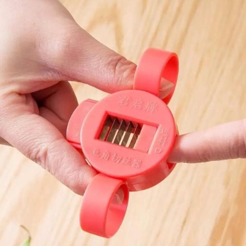 Bean Slicer Just For Runner Beans Green Bean Peeler Kitchen Shredder Slicer Bean Cutter Remover Accessories Y0Q6