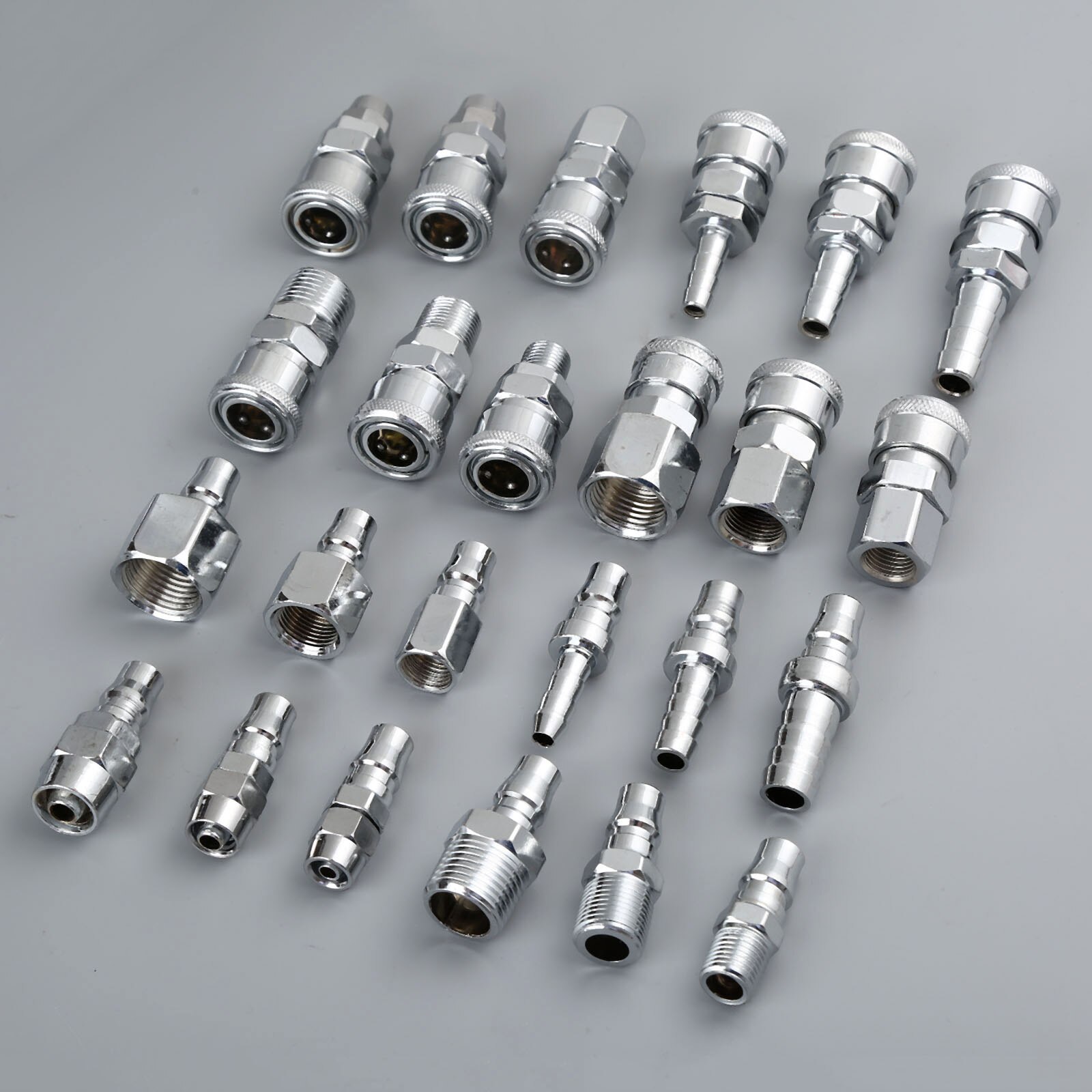 Pneumatische koppelingen vrouwelijke mannelijke luchtleiding slang compressor koppeling connector snelkoppeling set pneumatische onderdelen