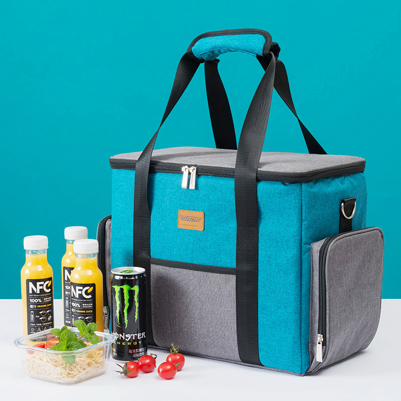 Mode Milieu Grote Capaciteit Lunch Bag Box Thermo Voedsel Geïsoleerde Picknick Tas Kids Vrouwen Geïsoleerde Koeler Thermische Zak