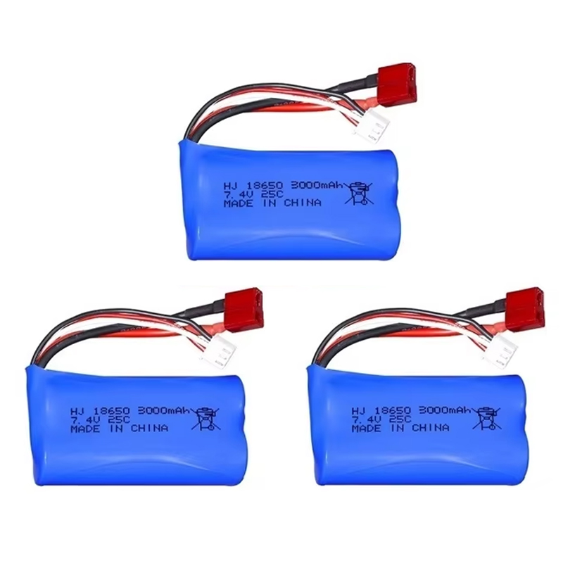 2S 7.4V 3000mah lipo Battery 18650 For Wltoys 144001 A959-B A969-B A979-B K929-B 12428 12423 10428 Q39 RC Car Spare Parts: Yellow