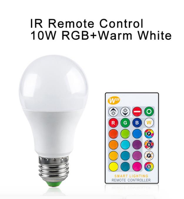 E27 85-265V LED Lamp RGB 15W Wifi APP Control Smart Bulb 5W 10W RGBW RGBWW LED bulb IR Remote Control Home Lighting лампочки: IR RGBWW 10W
