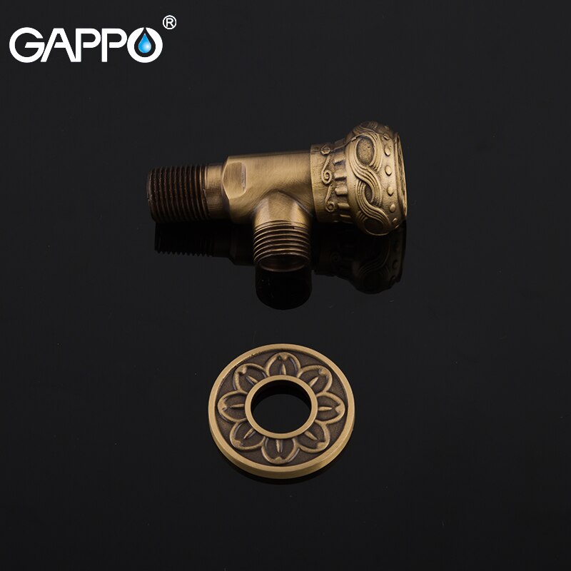 GAPPO Flush Valves 1/2"Antique Brass Toilet Angle Grandado
