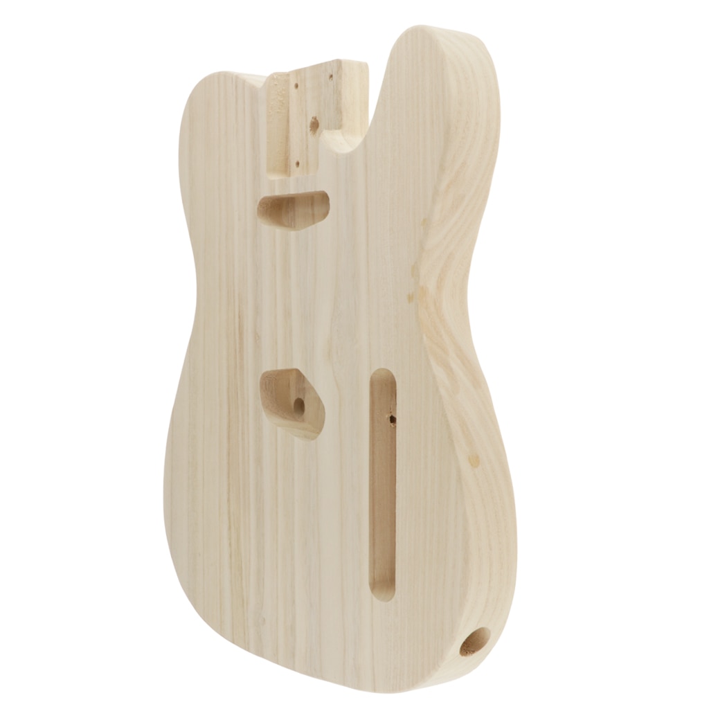 Baril de corps de guitare électrique en bois de guitare de ponçage évidé solide fait main pour le remplacement de bricolage de guitare électrique de Style de Telecaster