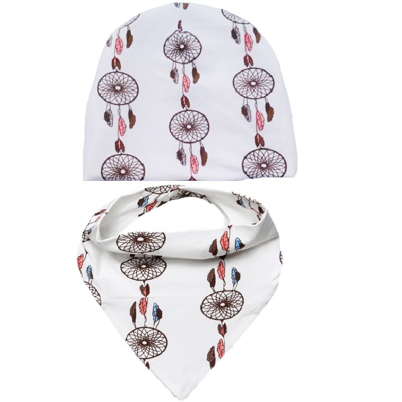 Zomer Herfst Slabbers Katoen Driehoek Hoofd Sjaal Baby Hoeden Slabbetjes Set Jongen Hoofddoek Meisje Bandana Dribble Slabbetjes Baby