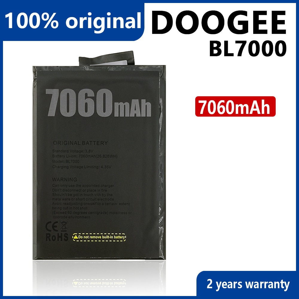 100% Originele 7060Mah Bl 7000 Telefoon Batterij Voor Doogee BL7000 Batterijen Met Tracking Nummer