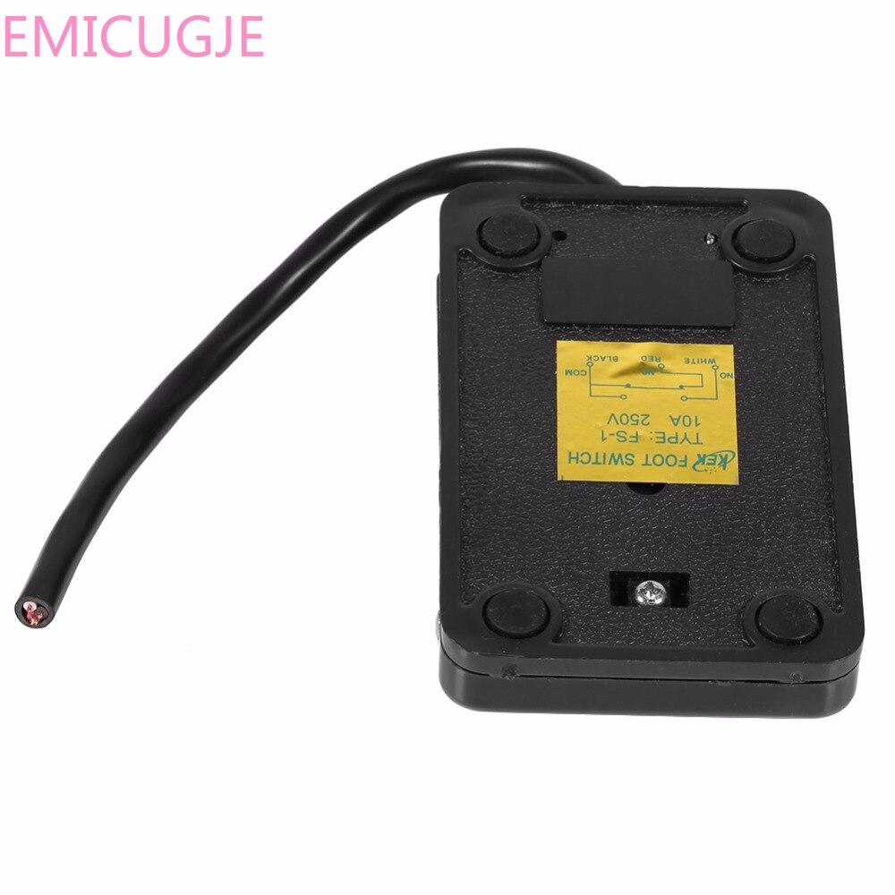 Elektrische Pedaal On/Off Controle 10Cm Koord Voor Universele 220/380V Naaimachine 1Pc 220V 10A Plastic Voet Schakelaar