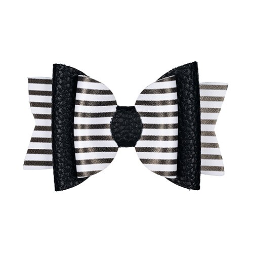 Thumbelina Rainbow Princess Hairgrips Glitter Hair Bows with Clip Dance Party Bow Hair Clip Girls Hair Accessories: Black