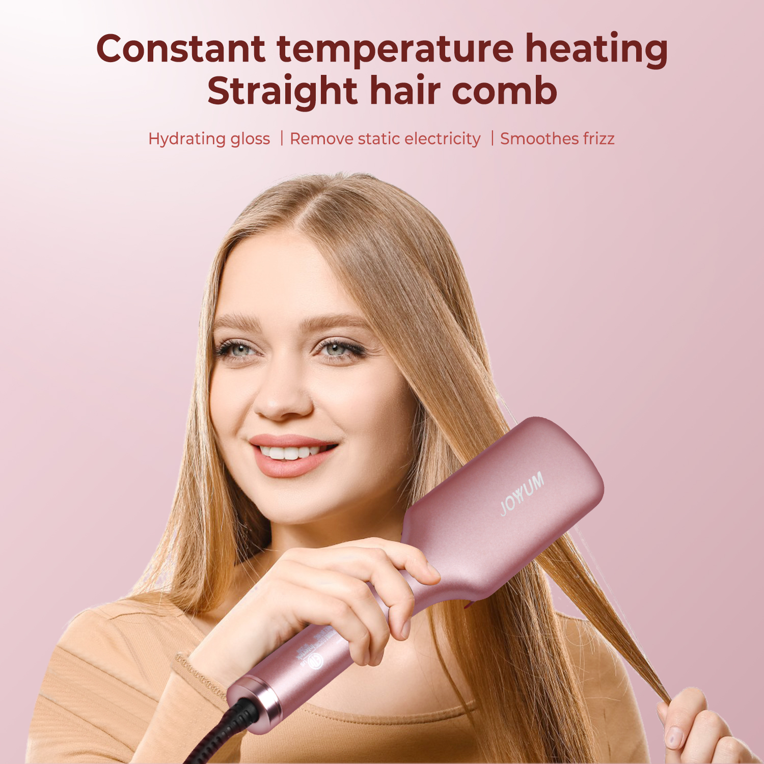 Elektrische Haar glättung bürste heißer Kamm Haar glätter profession elle Frauen Haar heizkamm für Culry Styling-Geräte