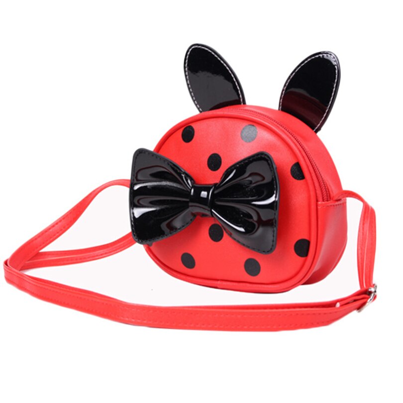 Heopono belle réglable bandoulière mignon belle enfants enfants petit Bowknot en cuir filles Messenger sac