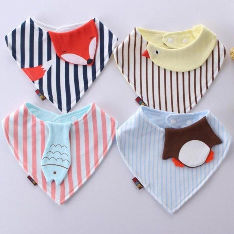 Leuke Katoenen Baby Bandana Slabbetjes Kids Driehoek Spuugdoekjes Sjaal Voeden Kiel Speeksel Handdoek Voor Jongens Gilrs Zuigeling Peuter Infant