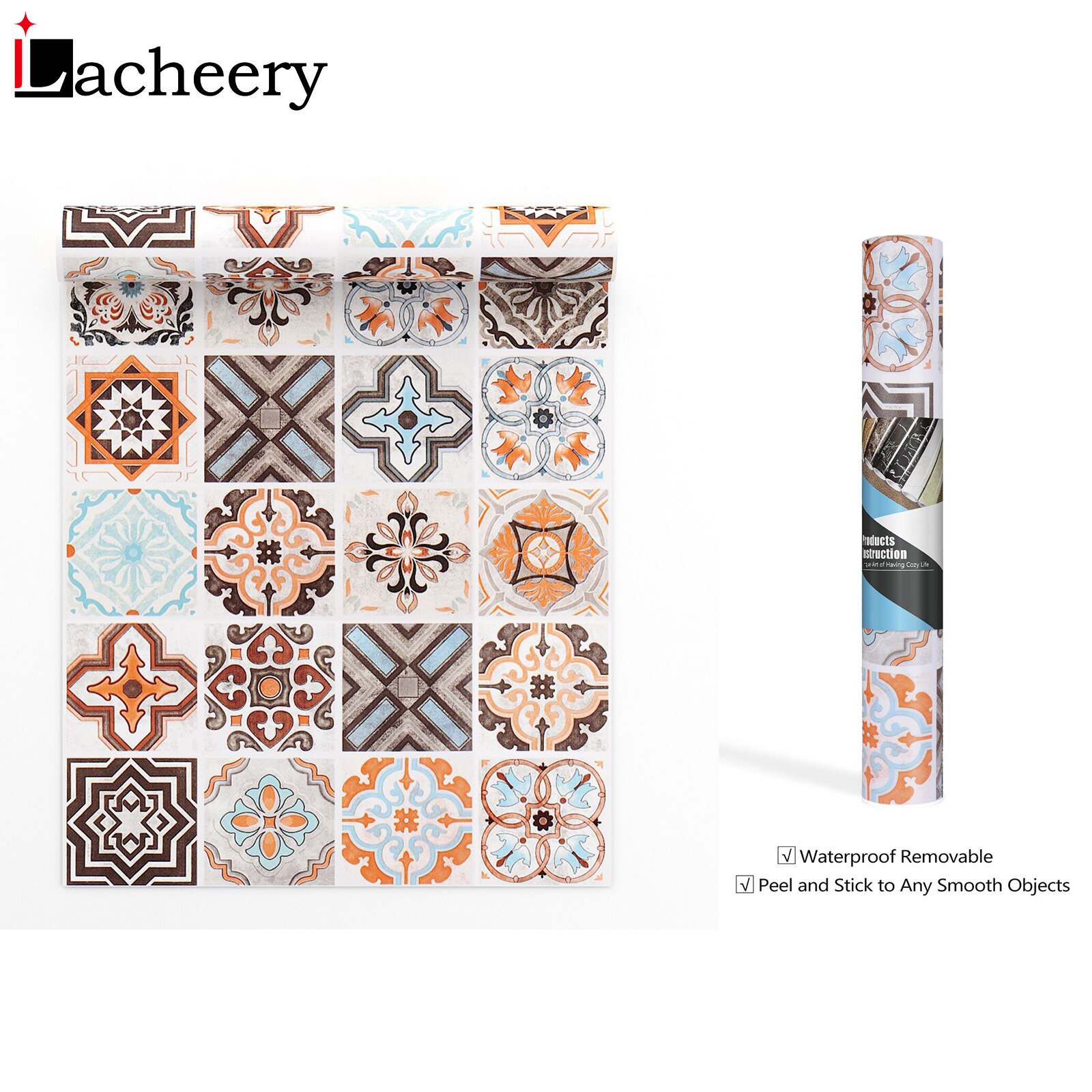 Modern Thick Self Adhesive Tiles Floor Stickers Bathroom Non-Slip Ground Wallpaper PVC Bedroom Furniture Wall Sticker Home Decor
