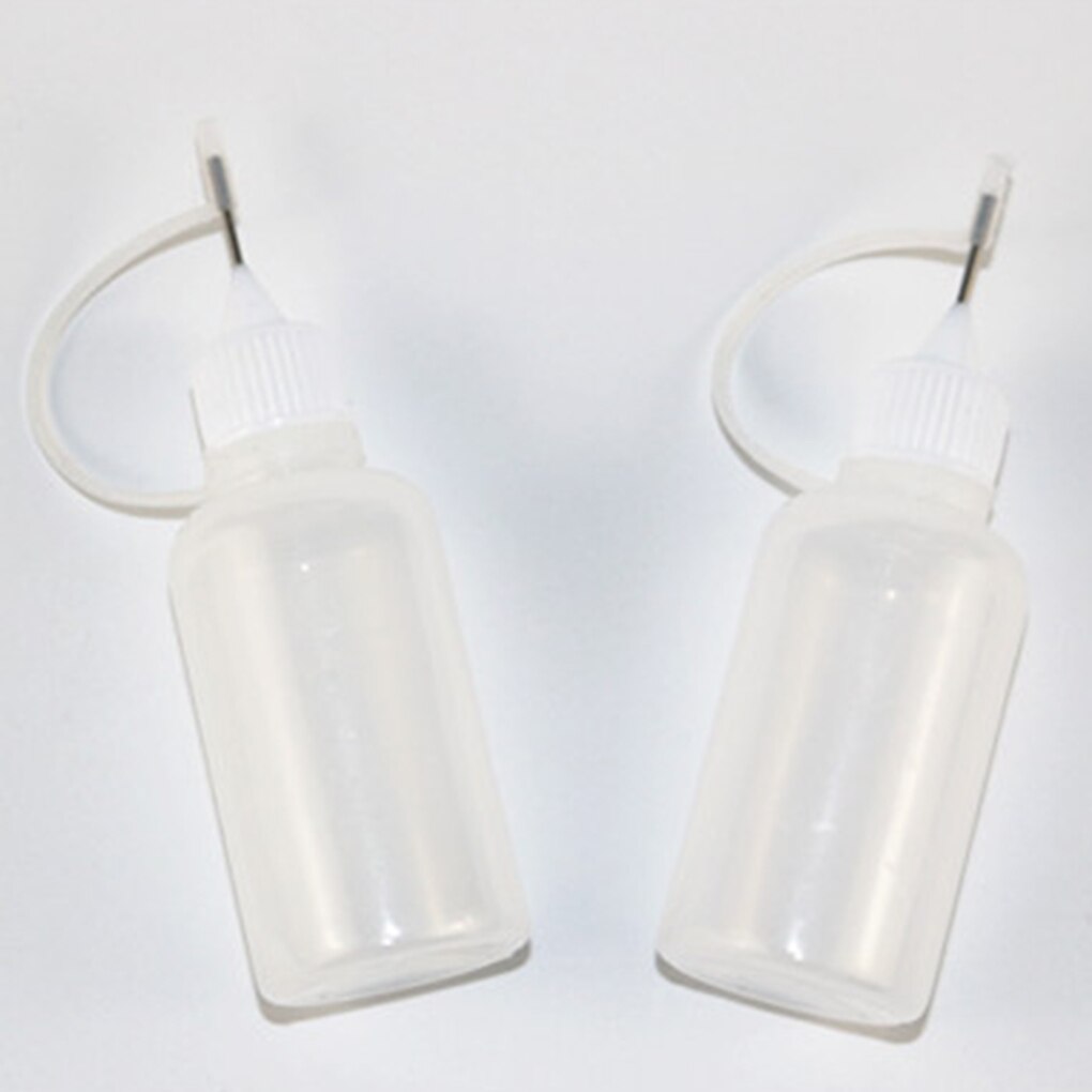 30Ml Lege Lijm Fles Met Naald Precisie Tip Applicator Fles Voor Papier Quilling Diy Craft