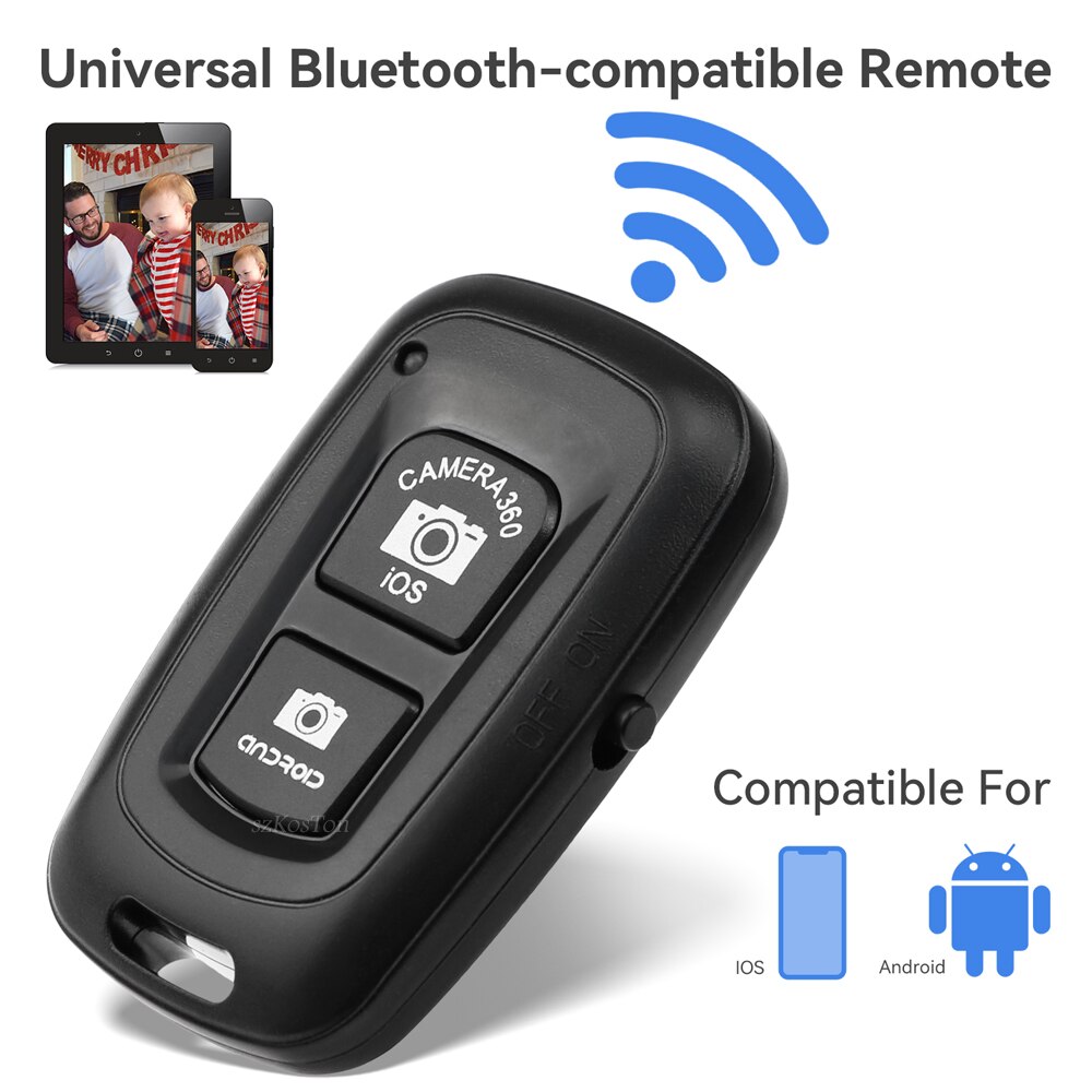 Mini Bluetooth-Compatibel Controle Knop Draadloze Controller Zelfontspanner Camera Stok Ontspanknop Telefoon Selfie Voor Smartphone