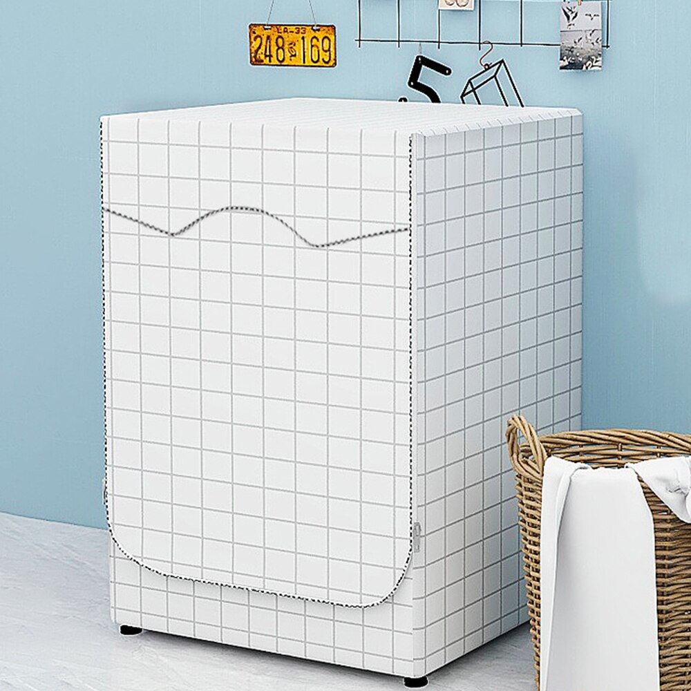Volledig Automatische Roller Wasmachine Zonnebrandcrème Wasmachine Waterdichte Cover Droger Polyester Silver Stofdicht Wasmachine Cover: D / L