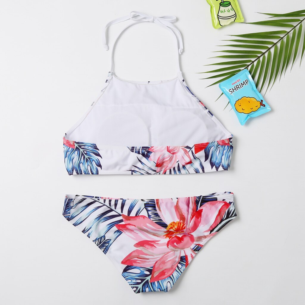 Strandkläder mamma och jag bikini flamingo baddräkt grimma tjej och kvinnor bikini set familjematch badkläder