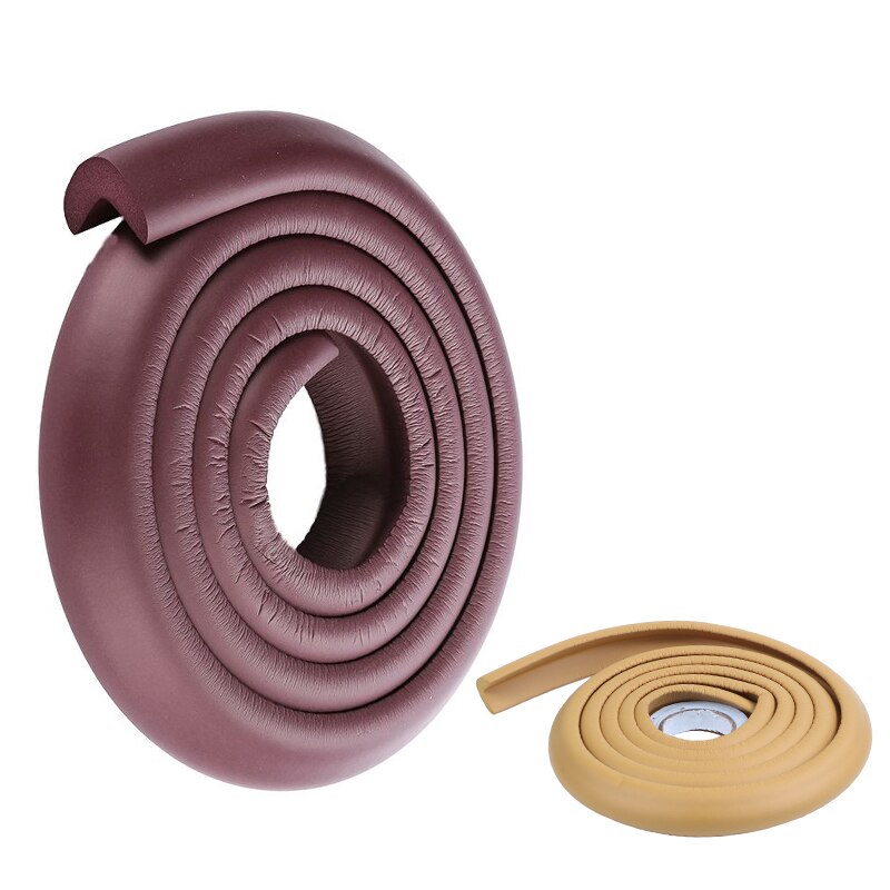 2 stuks 2m kinderbeschermingsstrips voor op de tafel, babyveiligheidsproducten, glazen rand voor meubels, horror crash bar hoek, schuimbumper, kleur