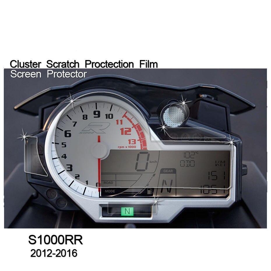 Instrumentfilm motorcykel instrumentering beskyttende film ridse film tilbehør egnet til  s1000r rr xr